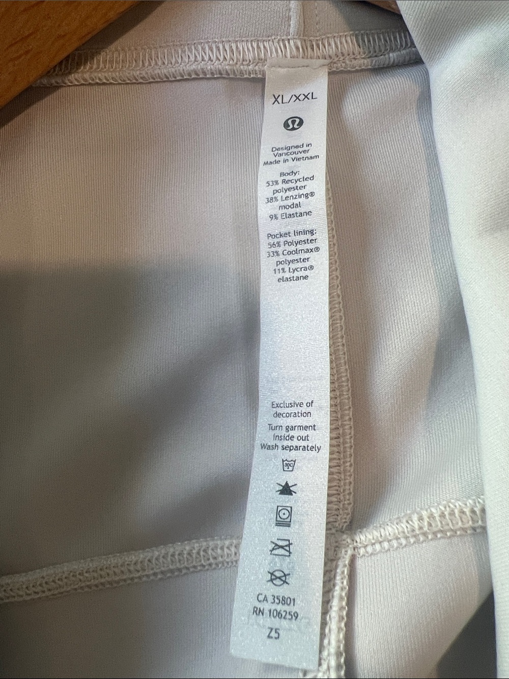 lululemon athletica Light Gray Wrap Trench with Self-Tie Belt - Picture 2 of 4